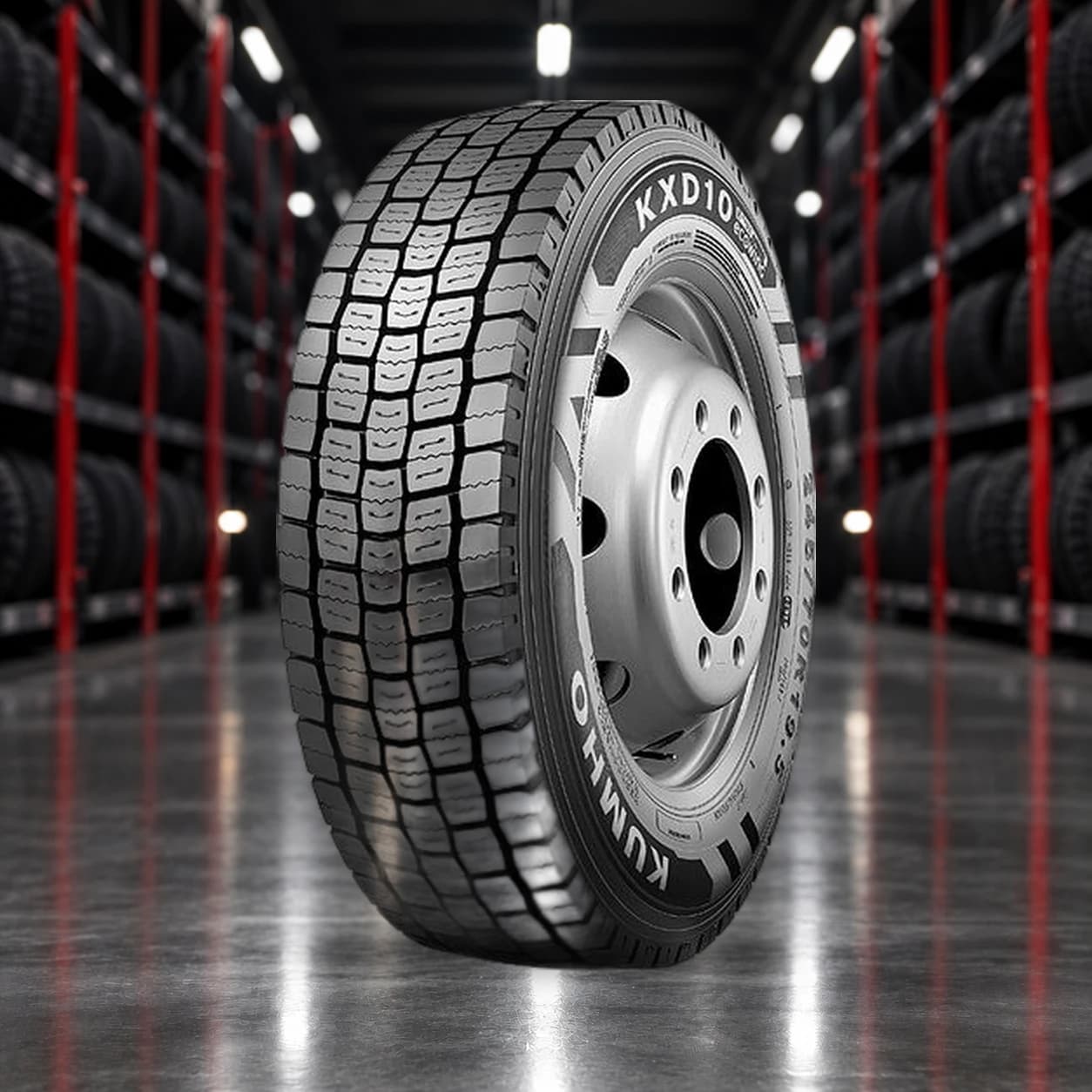 Kumho KXD10 315/80 R22,5 156/150L PR20 3PMSF (Ведущая ось)